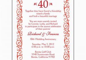 Personalized 40th Birthday Invitations 25 Personalized 40th Wedding Anniversary Party Invitations