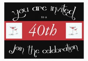 Personalized 40th Birthday Invitations 40th Birthday Party Personalized Invitation Zazzle Com