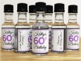 Personalized Birthday Decorations Adults Custom Mini Bottle Labels Birthday Favors Adult Women 21