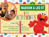Personalized Sesame Street Birthday Invitations Items Similar to Custom Birthday Invitations Sesame