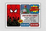 Personalized Spiderman Birthday Invitations 17 Best Images About Marvel Comic Party On Pinterest