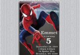 Personalized Spiderman Birthday Invitations Spiderman Invitation Personalized Spiderman by