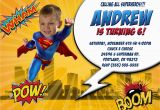 Personalized Superman Birthday Invitations Superman Birthday Invitations Kustom Kreations