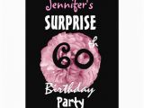 Personalized Surprise Birthday Invitations Custom 60th Surprise Birthday Party Invitation Zazzle