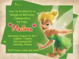 Personalized Tinkerbell Birthday Invitations Tinkerbell Fairy Birthday Invitation Custom Made by