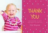 Photo Thank You Cards First Birthday 10 Birthday Thank You Cards Design Templates Free