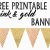 Pink and Gold Happy Birthday Banner Printable Pink and Gold Banner Free Printable Paper Trail Design