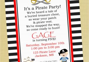 Pirate Birthday Invitation Wording Pirate Birthday Party Invitation Wording