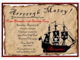 Pirate Birthday Party Invitation Wording Pirate Birthday Party Invitations Wording Free