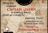 Pirate themed Birthday Party Invitations Pirate Birthday Party Invitations Wording Drevio