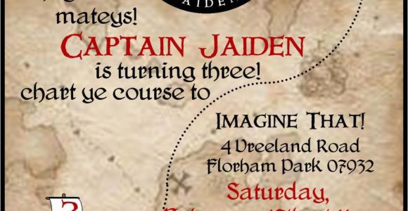 Pirate themed Birthday Party Invitations Pirate Birthday Party Invitations Wording Drevio