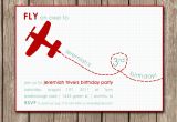 Plane Birthday Invitations Printed Airplane Birthday Party Invitation Perfect for An