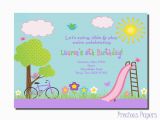 Playground Birthday Invitations Park Party Invitations Park Birthday Party Invitations