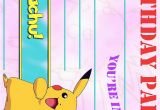 Pokemon Birthday Party Invitation Wording Pokemon Birthday Invitation