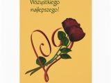 Polish Birthday Cards Polish Birthday Card Sto Lat Red Roses Heart Zazzle