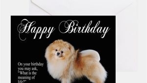Pomeranian Birthday Card Pomeranian Greeting Cards Card Ideas Sayings Designs