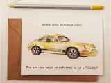 Porsche Birthday Card Classic Car Birthday Card by Homemade House