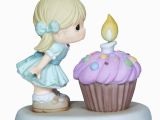 Precious Moments Birthday Girl Figurines Cupcake Figurines for Birthdays and Collecting