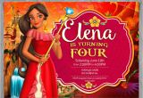 Princess Elena Birthday Invitations Elena Of Avalor Invitation Disney Princess Elena Invite