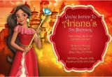 Princess Elena Birthday Invitations Elena Of Avalor Invitations Princess General Prints