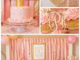 Princess themed Birthday Party Decorations Kara 39 S Party Ideas Pink Gold Princess themed Birthday Party