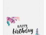 Print Off Birthday Cards Printable Birthday Card for Her Clementine Creative