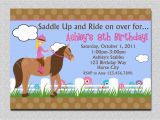 Printable Birthday Invitations Horse theme Birthday Invitations Free Printable Horse Birthday