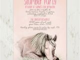 Printable Birthday Invitations Horse theme Equestrian Party Invitations for Spring Horses Heels