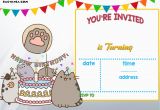 Printable Birthday Invitations Templates Free Printable Pusheen Birthday Invitation Template Free