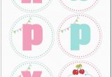 Printables Happy Birthday Banner Cupcake Birthday Party with Free Printables How to Nest