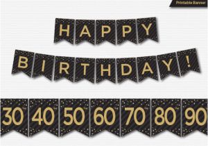 Printables Happy Birthday Banner Happy Birthday Banner Printable 30th 40th 50th 60th 70th