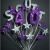 Purple 40th Birthday Decorations Alpha Age 40th Birthday Cake topper Decoration In Silver