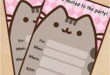 Pusheen Birthday Invitations Free Printable Pusheen Birthday Party Invitation