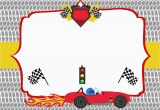 Race Car themed Birthday Invitations Free Printable Race Car Birthday Party Invitations