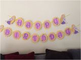 Rapunzel Happy Birthday Banner Rapunzel Happy Birthday Banner