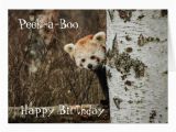 Red Panda Birthday Card Red Panda Happy Birthday Card Zazzle