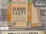 Reptile Birthday Invitations Printable Free Reptile Invitation Instant Download Editable by