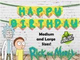 Rick and Morty Happy Birthday Meme Rick and Morty Happy Birthday Banners Printable Meme