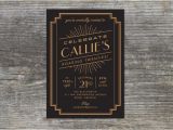 Roaring 20s Birthday Invitations Items Similar to Roaring 20s Birthday Invitation 1920s