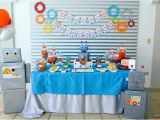 Robot Birthday Decorations Kara 39 S Party Ideas Robot Birthday Party Ideas Supplies