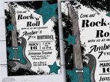 Rock N Roll Birthday Invitations Kids Printable Birthday Invitations Rock N Roll 60th