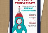 Rocket Ship Birthday Invitations Space Birthday Invitation Rocket Ship Invitation