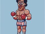 Rocky Balboa Birthday Card Rocky Balboa Drawing Gifts Merchandise Redbubble