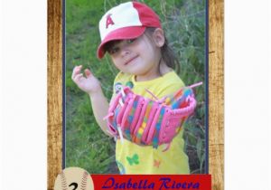 Rookie Of the Year 1st Birthday Invitations Baseball Rookie Card Birthday Invite Zazzle