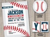 Rookie Of the Year Birthday Invitations Diy Printable Baseball Rookie Of the Year by Ekjdesignstudio