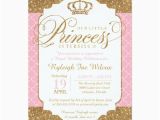 Royal Birthday Invitation Card Little Princess Royal Pink and Gold Birthday Invitation