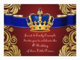 Royal Birthday Invitation Card Royal Crown Prince Birthday Party Card Zazzle Ca