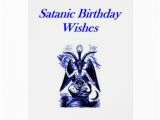 Satanic Birthday Cards Satanic Demonolatry Birthday Card Zazzle