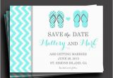 Save the Date Invitation Wording for Birthday Party Flip Flop Invitation Printable or Printed with Free