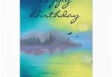 Scenic Birthday Cards Happy Birthday with Scenic Landscape Greeting Card Zazzle